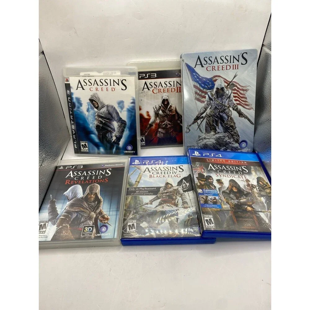 Assassin's Creed ps3 ps4 1-3 Bundle revelation Syndicate Black Flag PlayStation